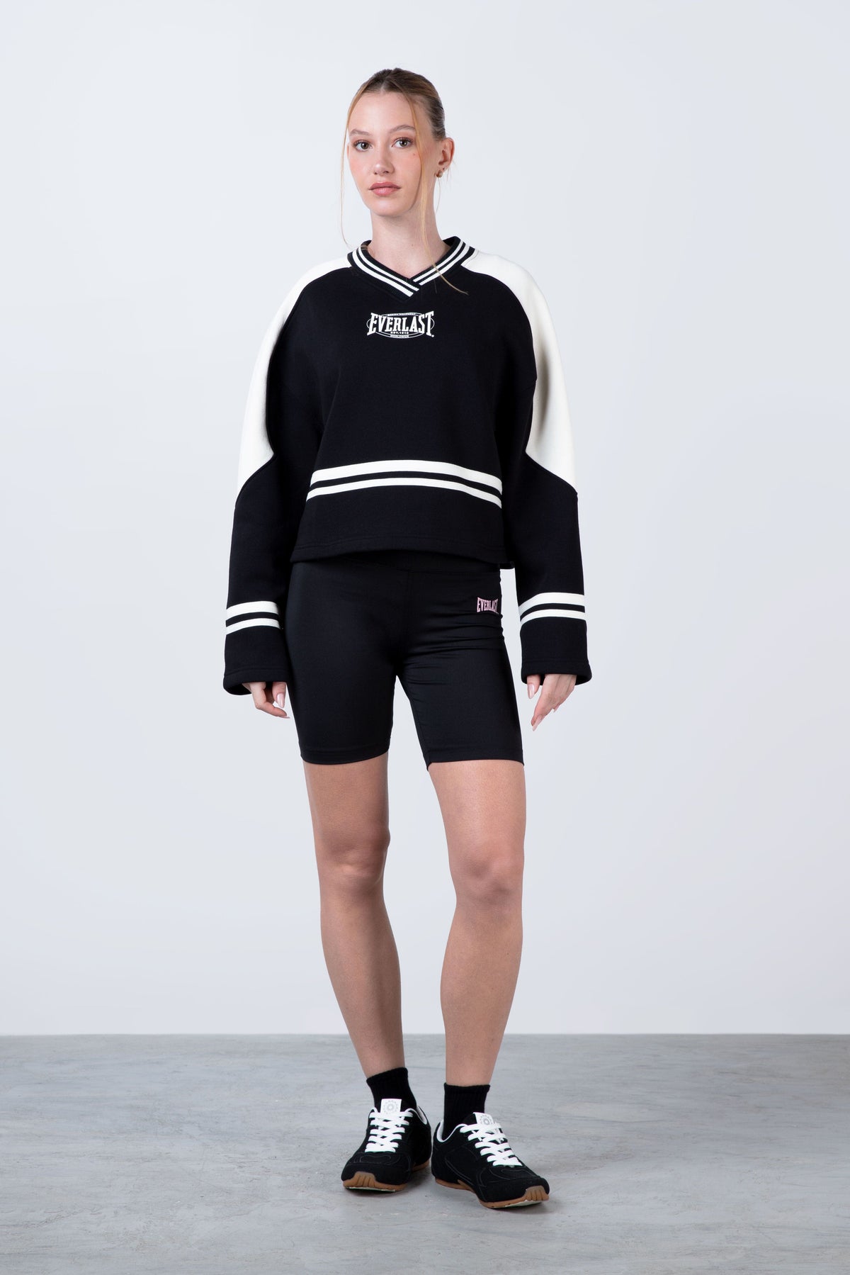 Poleron Crew Neck Peace Negro Everlast