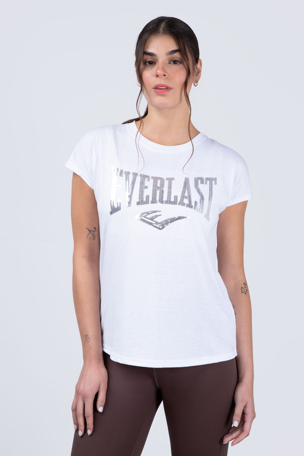 Polera Manga Corta Garden Blanco