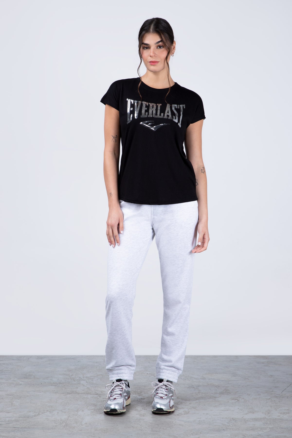 Polera Manga Corta Garden Negro