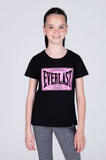 Polera Manga Corta Select Niña Negro Everlast