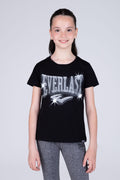 Polera Manga Corta Assist Niña Negro Everlast