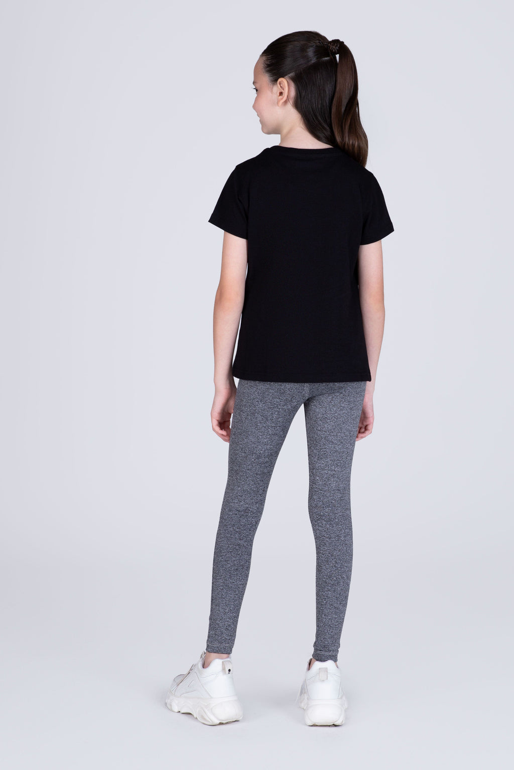 Polera Manga Corta Assist Niña Negro Everlast