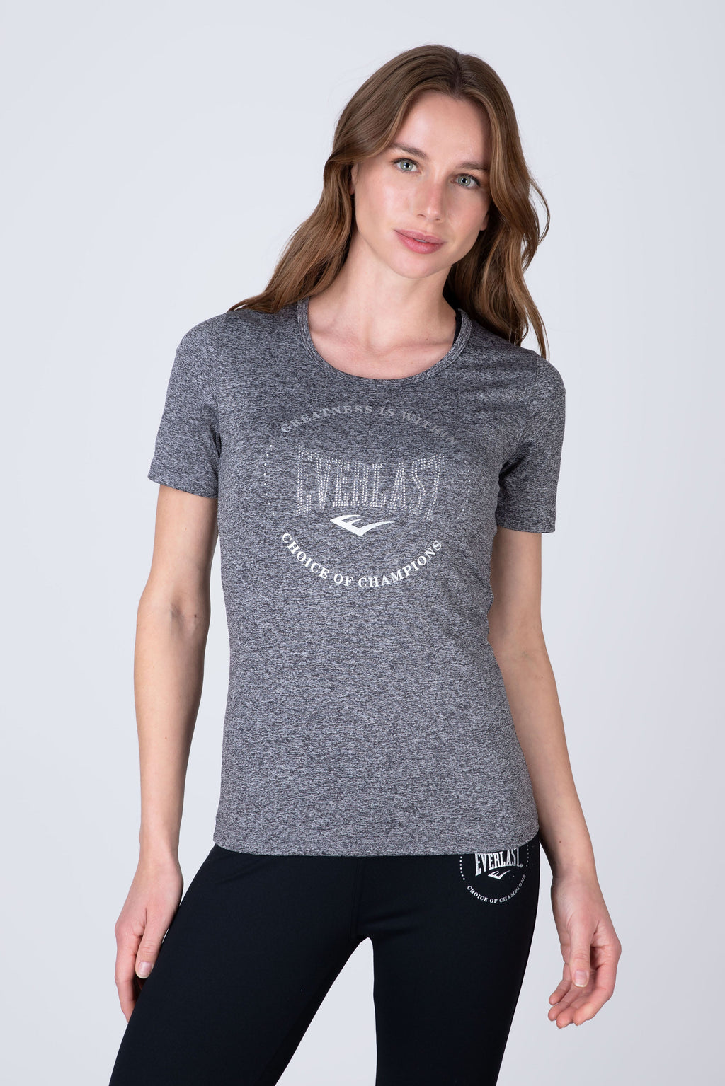 Polera Manga Corta Basic Gris Everlast