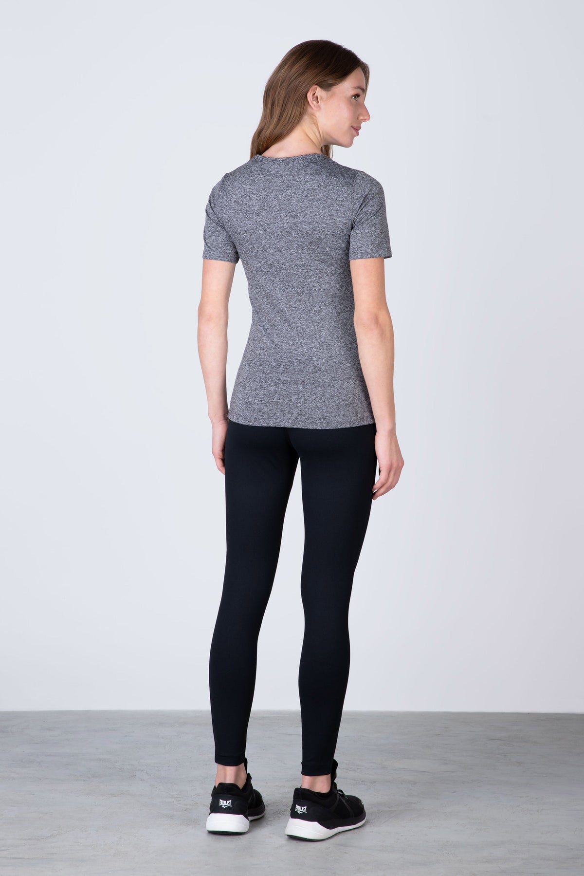 Polera Manga Corta Basic Gris Everlast