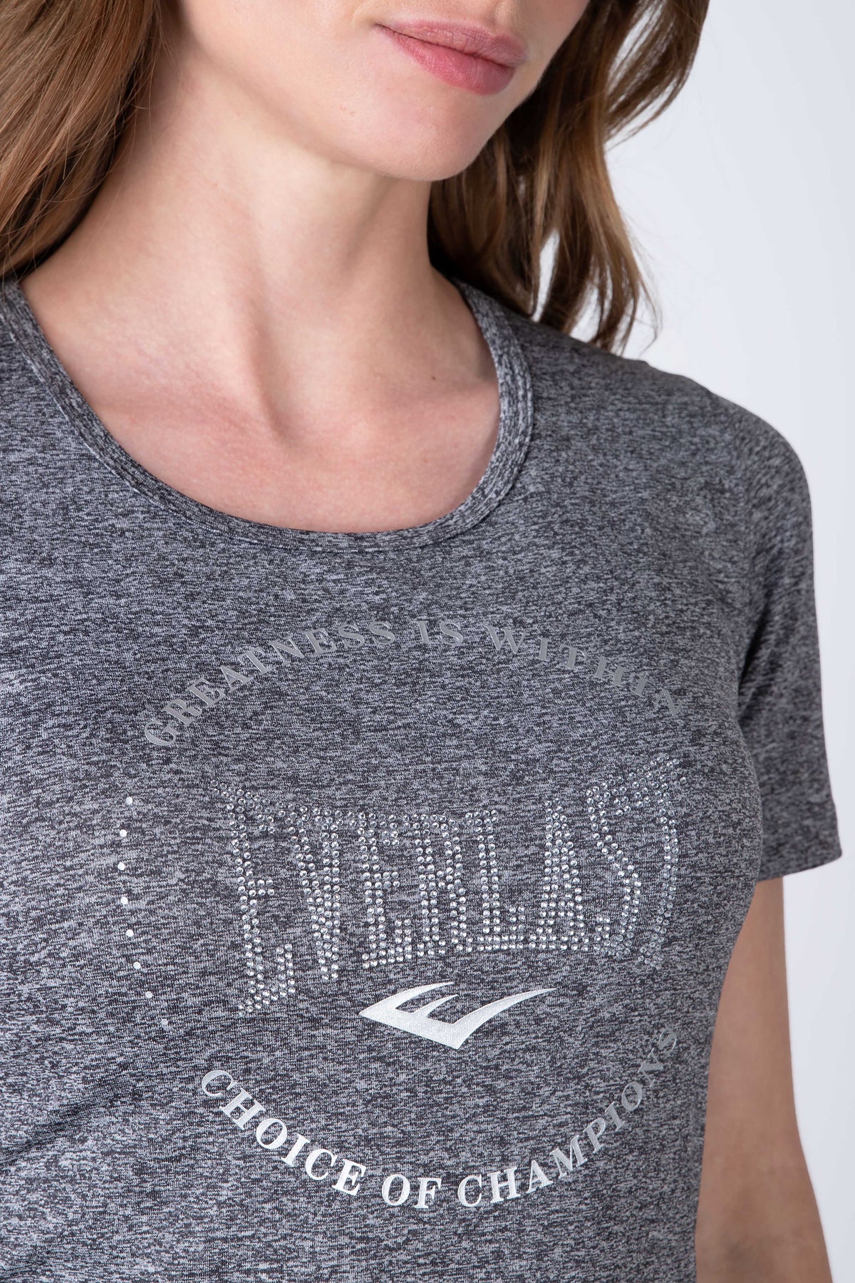 Polera Manga Corta Basic Gris Everlast