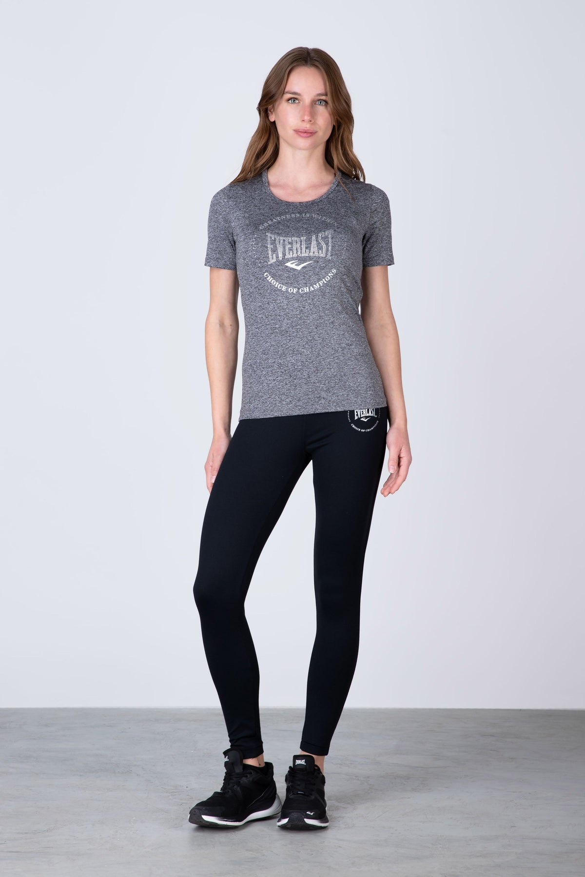 Polera Manga Corta Basic Gris Everlast