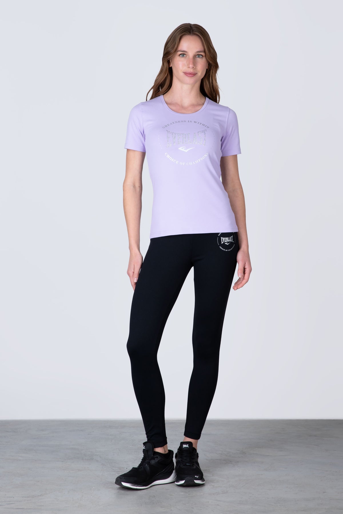 Polera Manga Corta Basic Morado Everlast