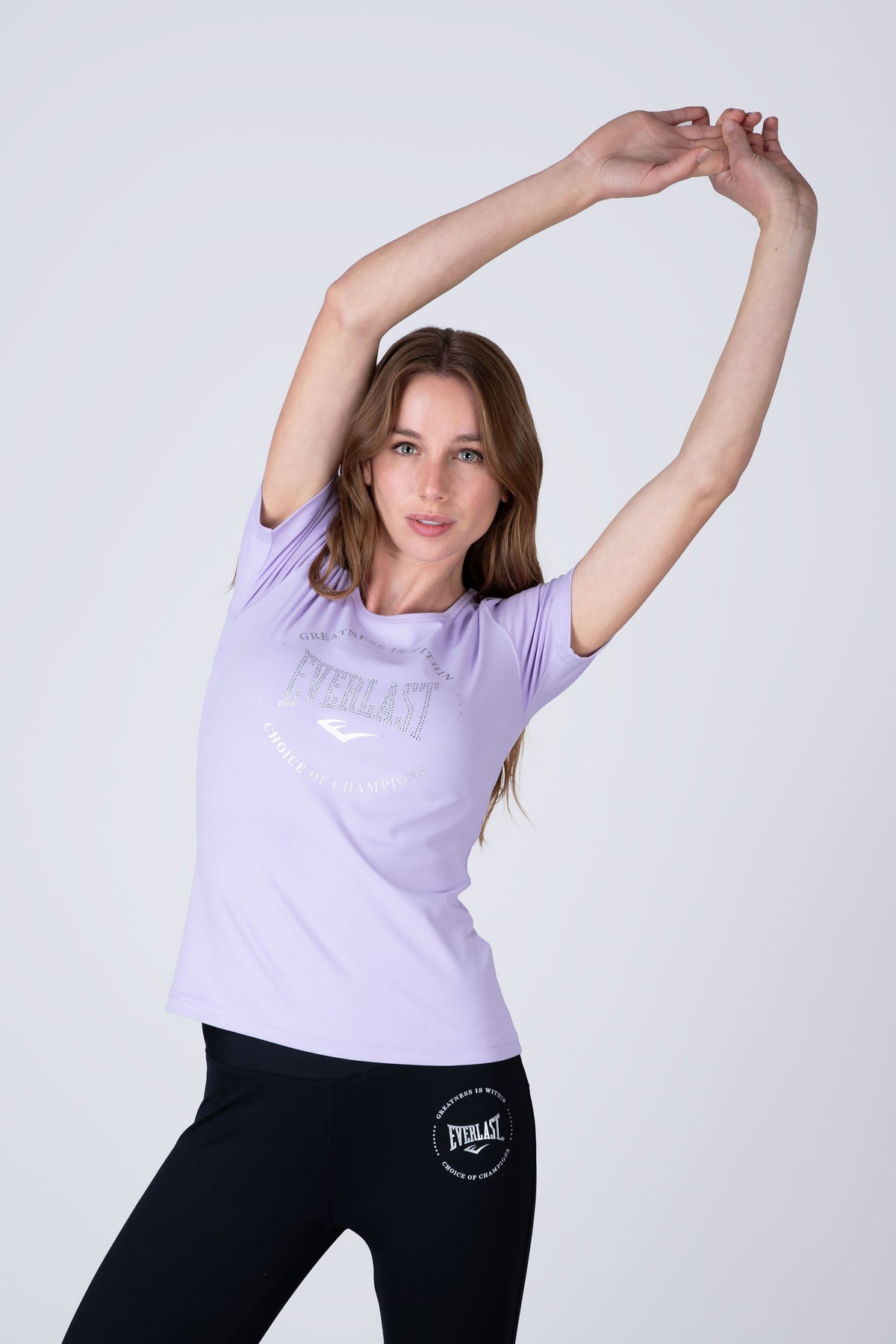 Polera Manga Corta Basic Morado Everlast