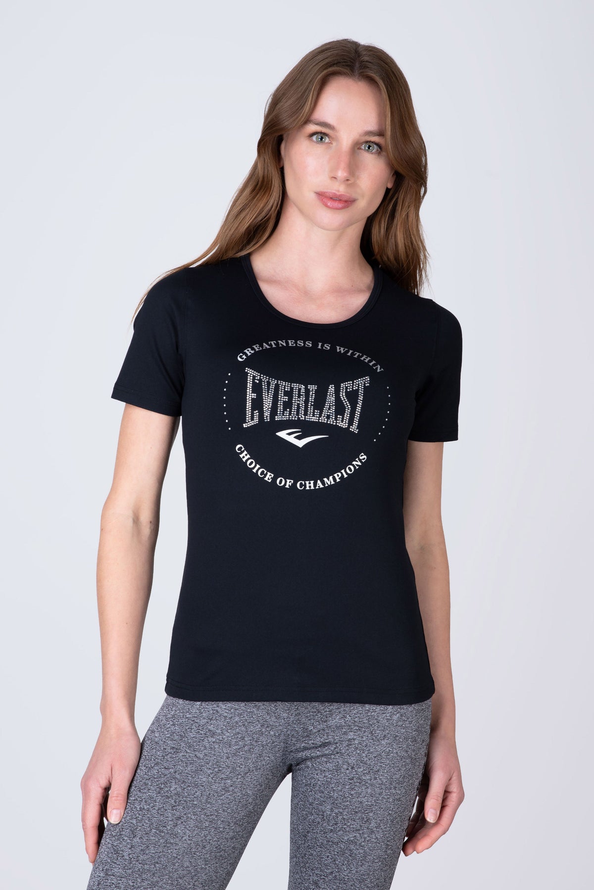 Polera Manga Corta Basic Negro Everlast