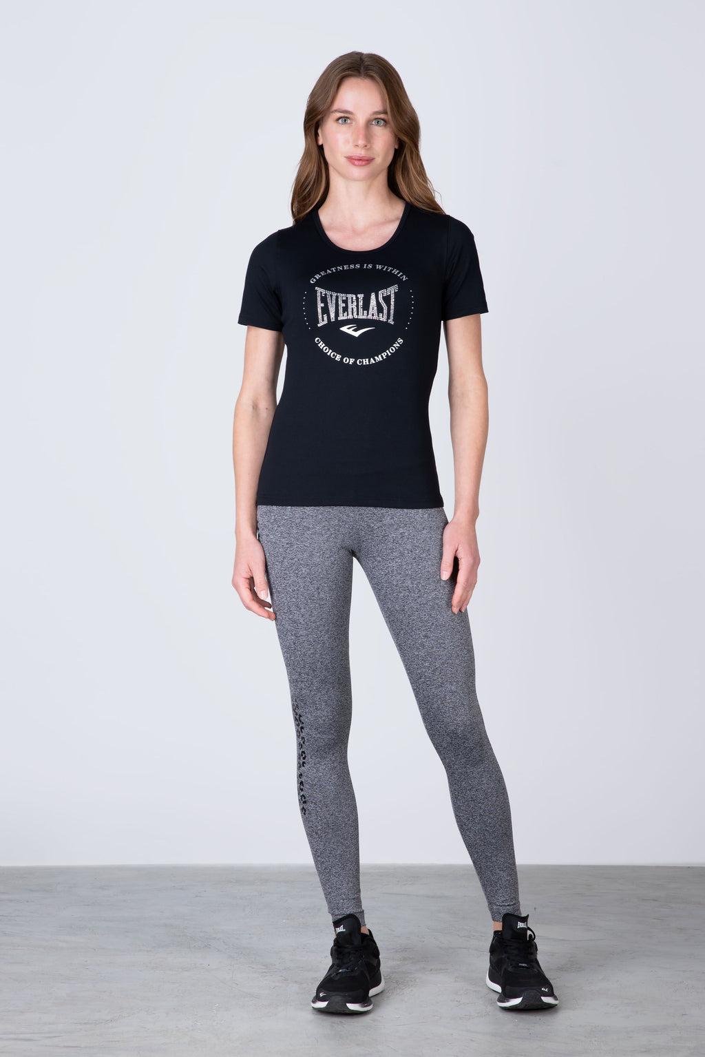 Polera Manga Corta Basic Negro Everlast