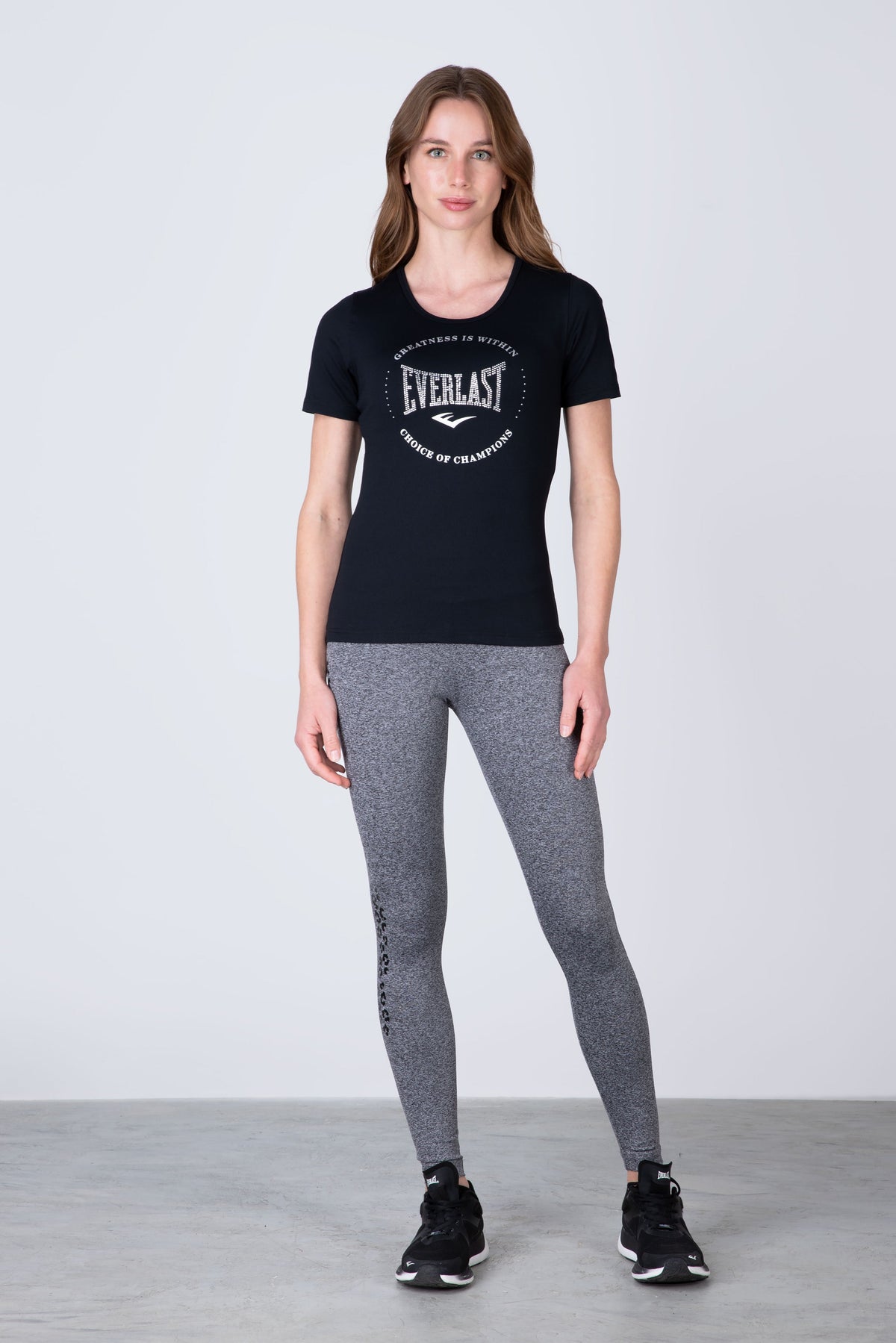 Polera Manga Corta Basic Negro Everlast