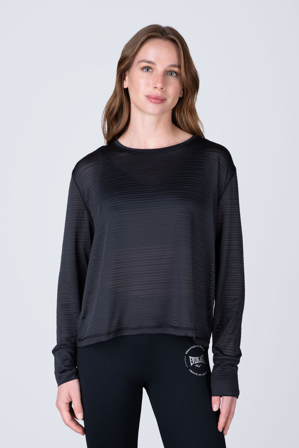 Polera Manga Larga Basic Negro