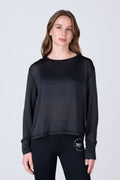 Polera Manga Larga Basic Negro
