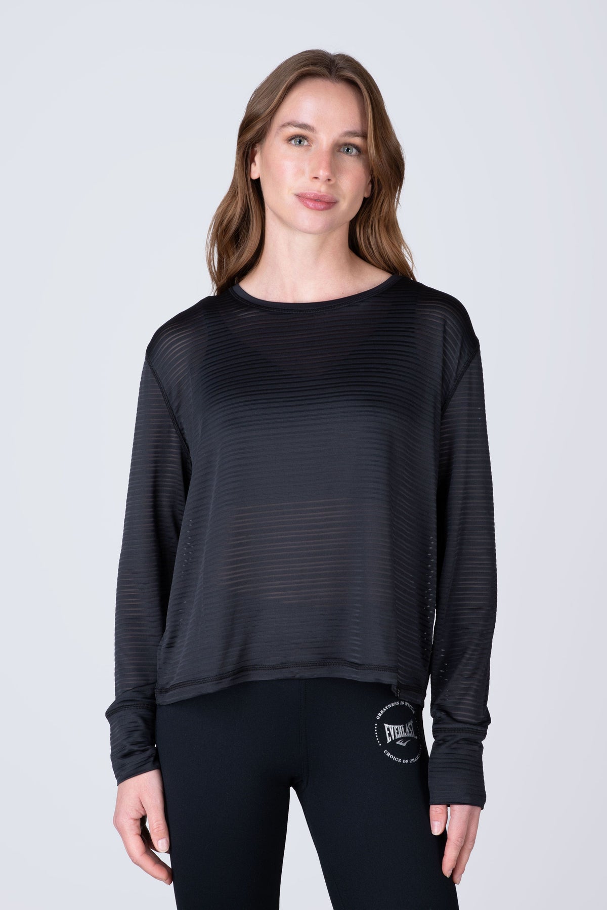 Polera Manga Larga Basic Negro