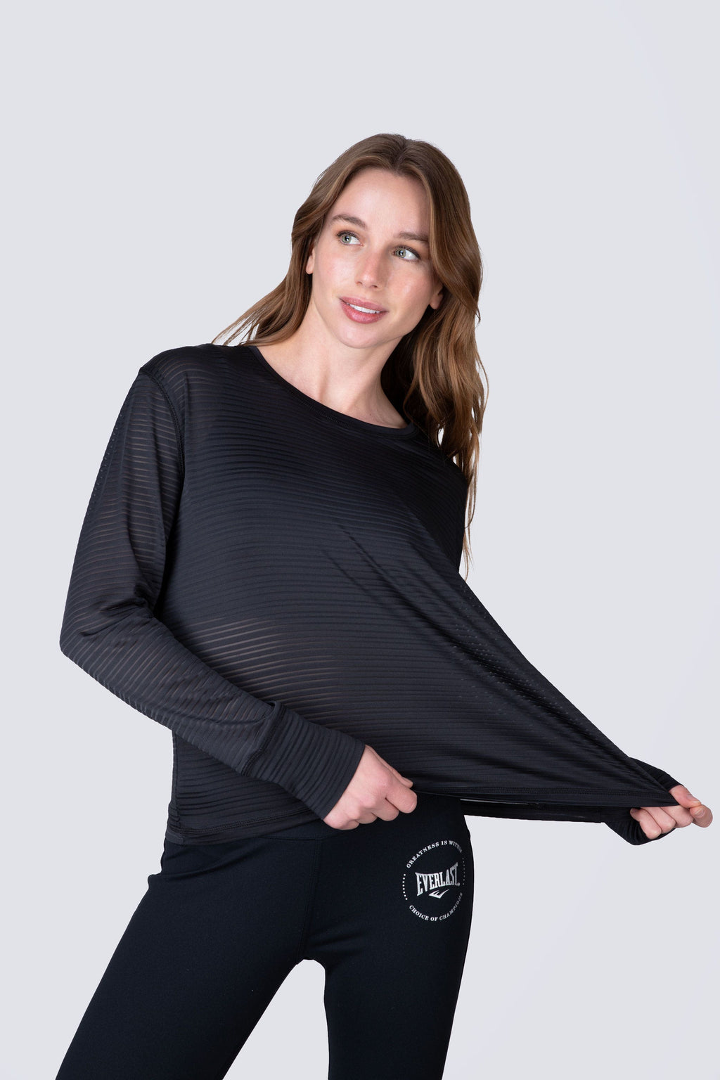 Polera Manga Larga Basic Negro
