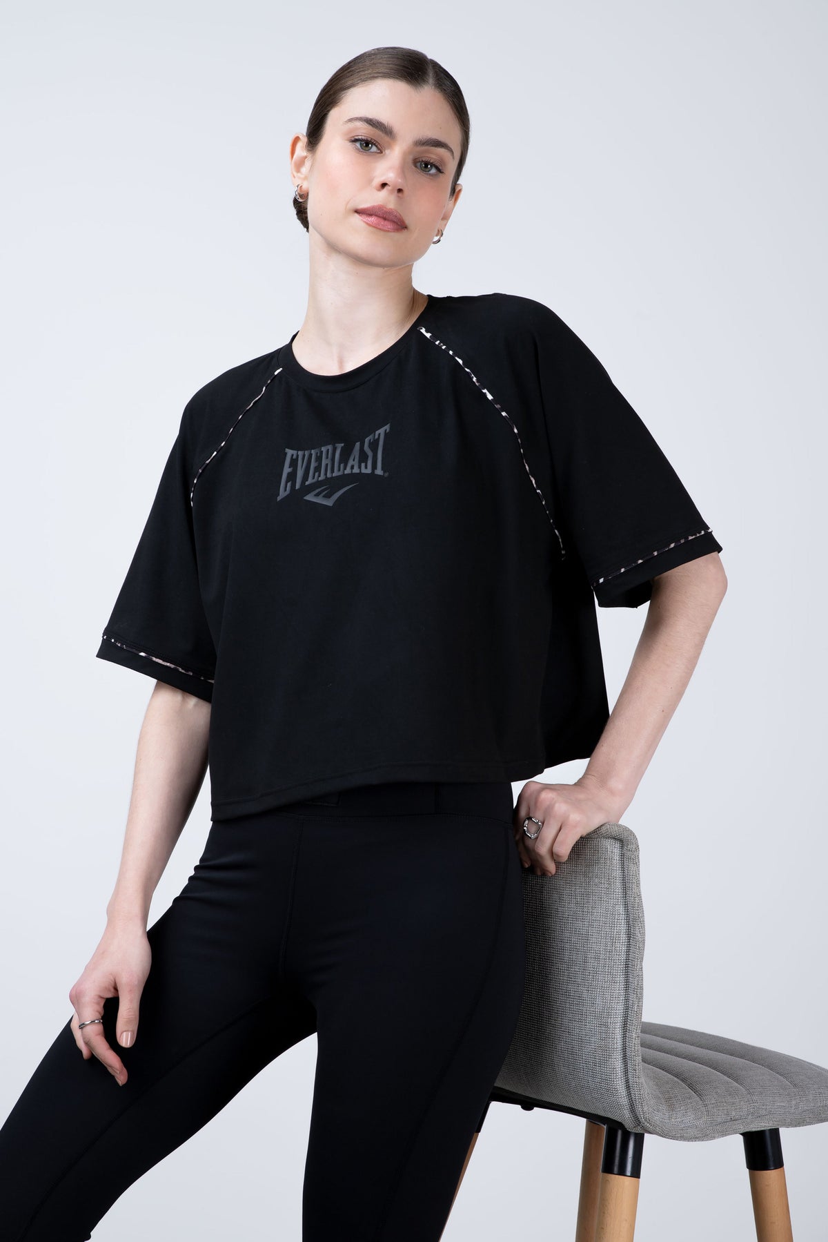 Polera Manga Corta Squad Negro Everlast