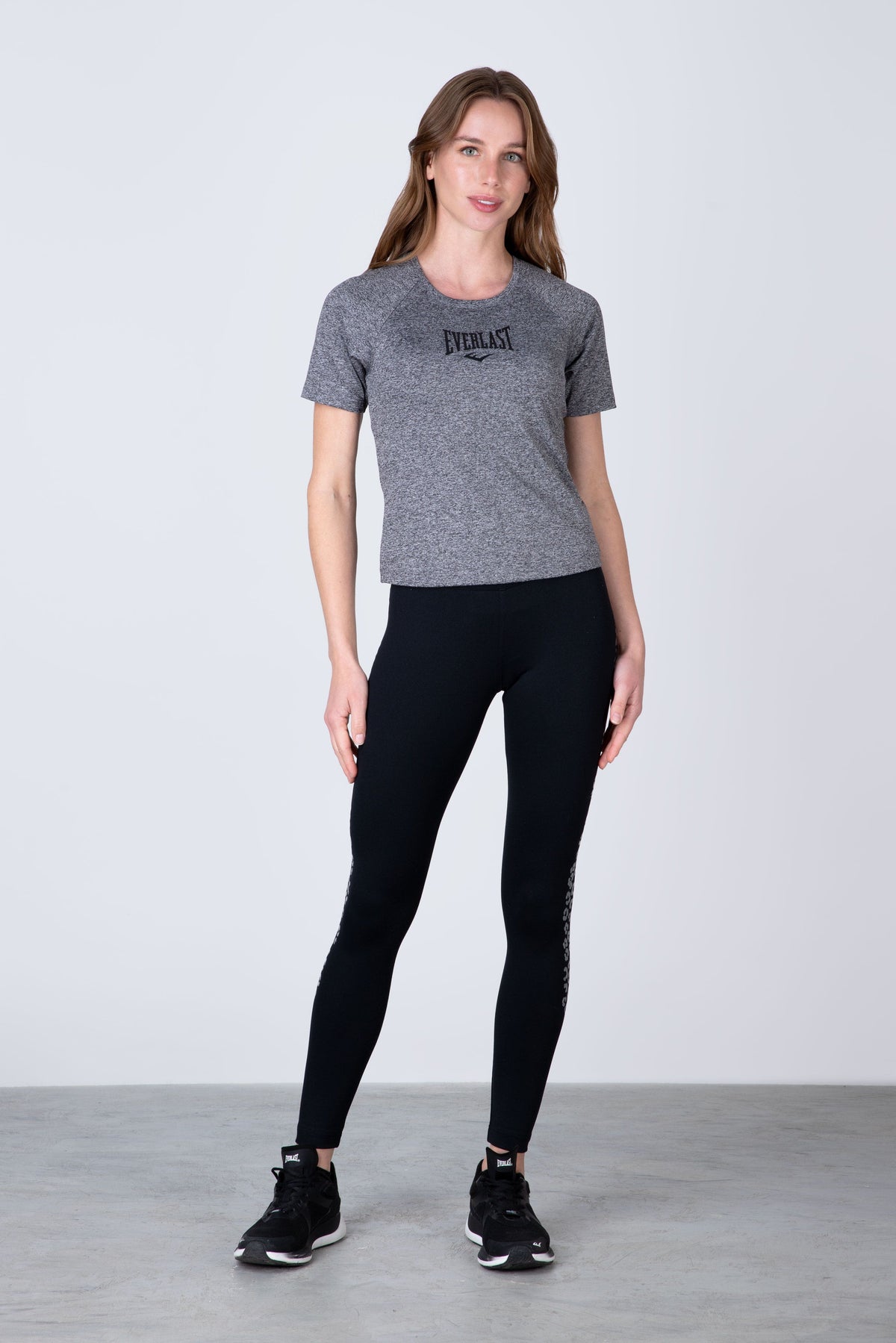 Polera Manga Corta Springs Gris Everlast