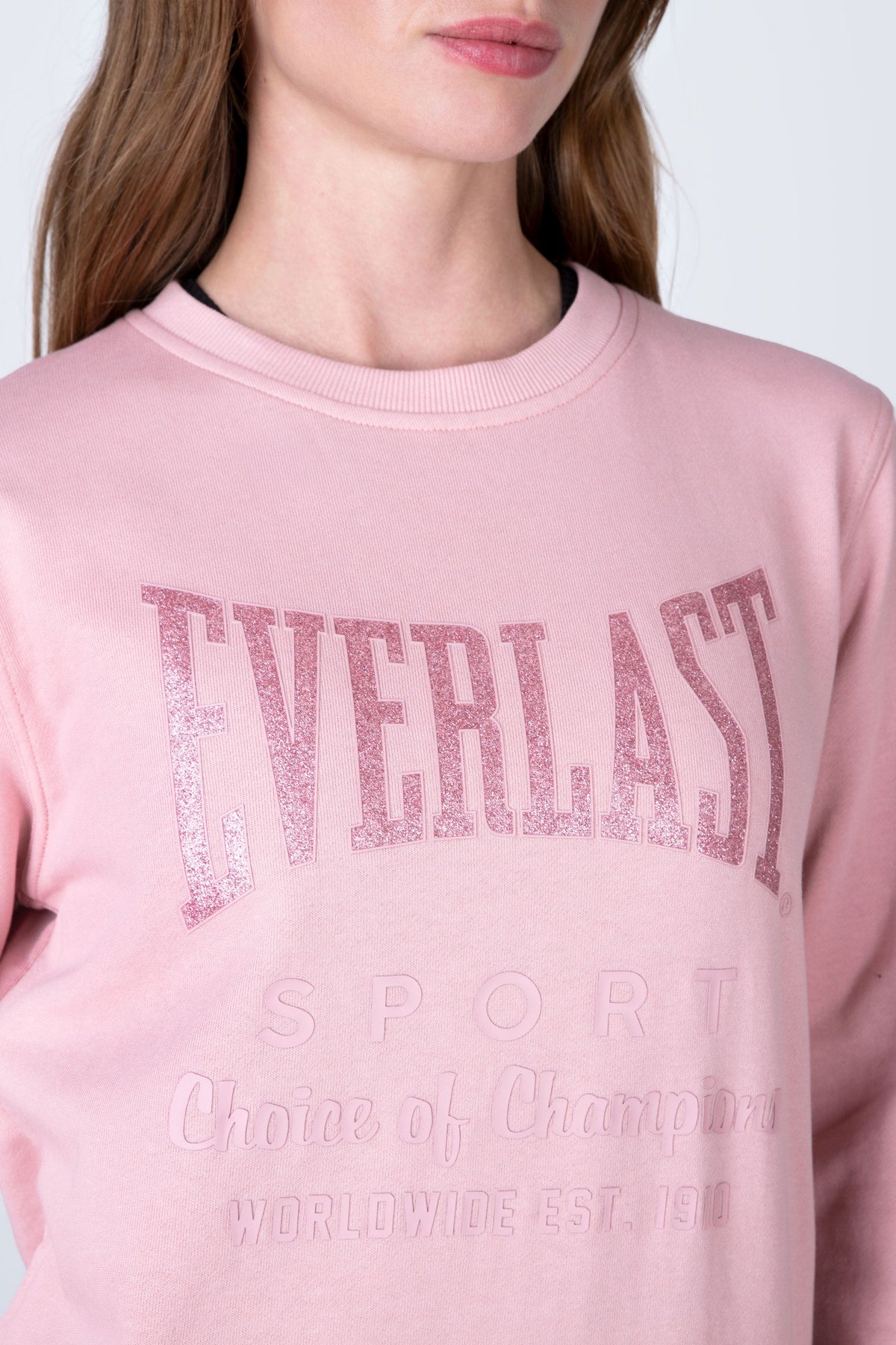 Poleron Crew Neck Classic Rosado Everlast