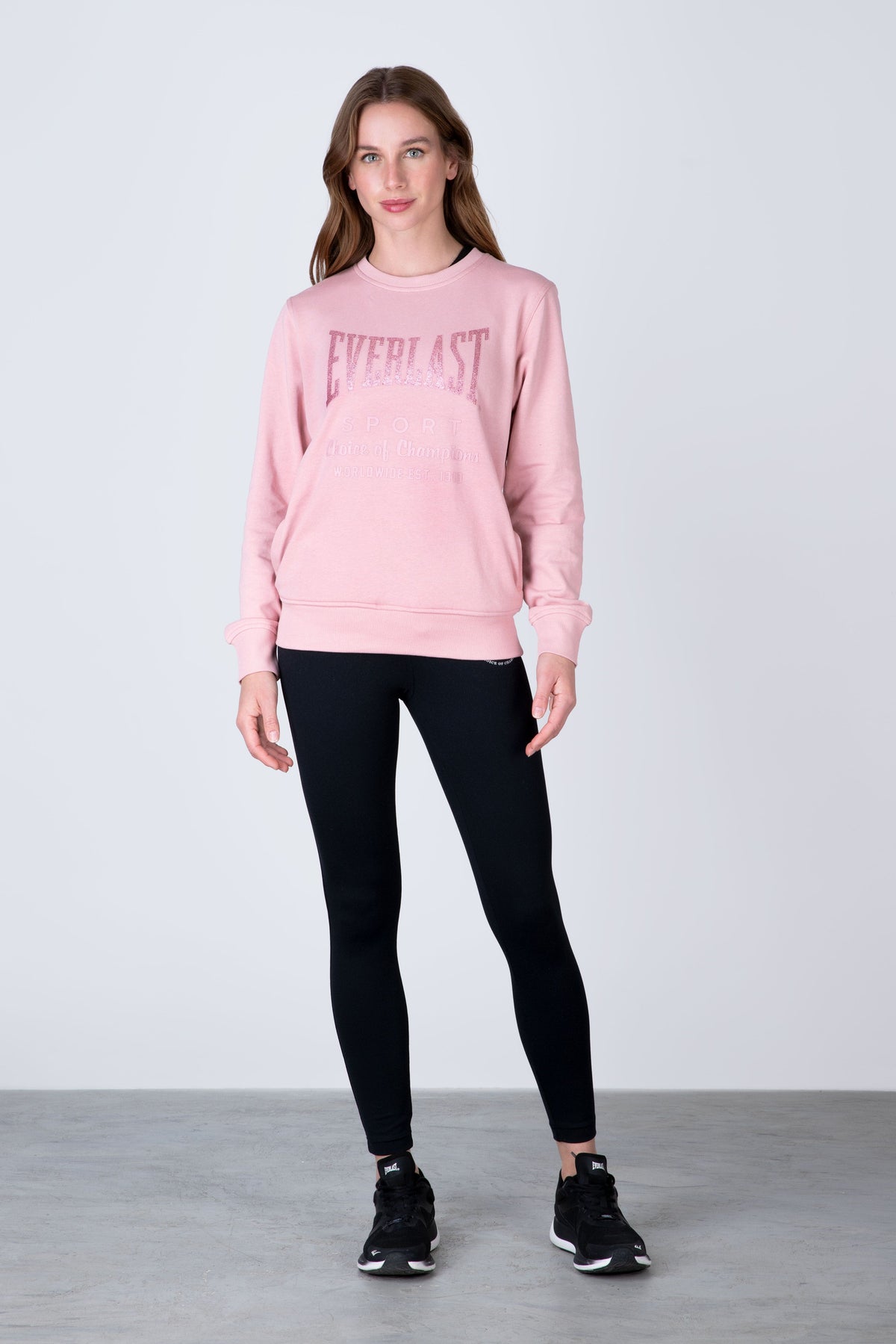 Poleron Crew Neck Classic Rosado Everlast