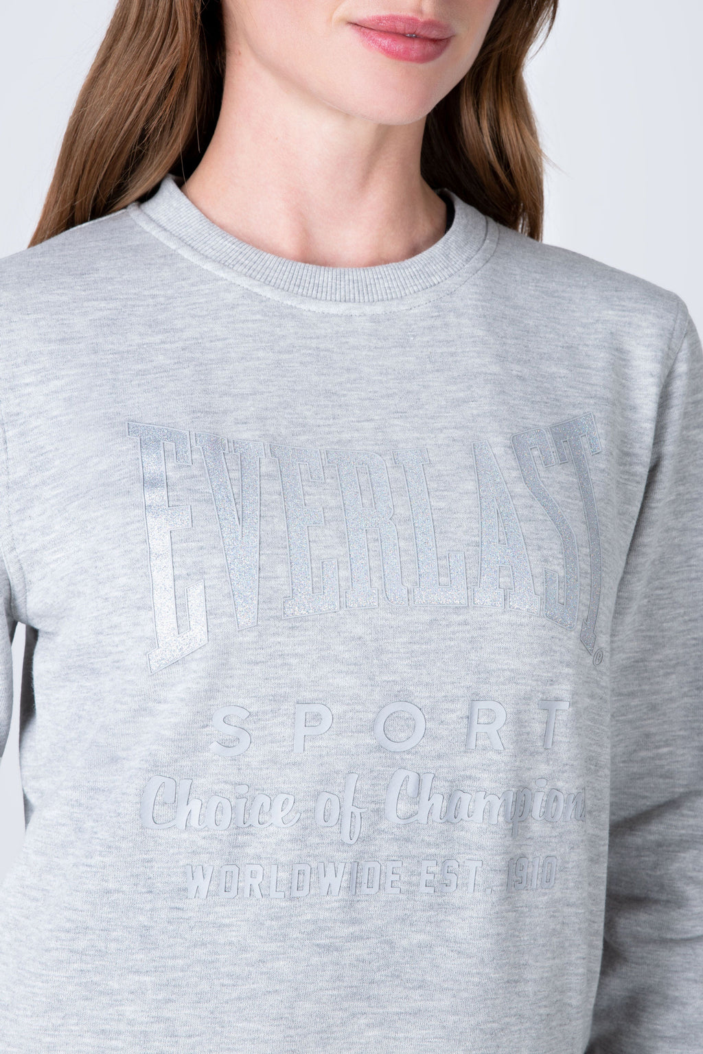 Poleron Crew Neck Classic Gris Everlast
