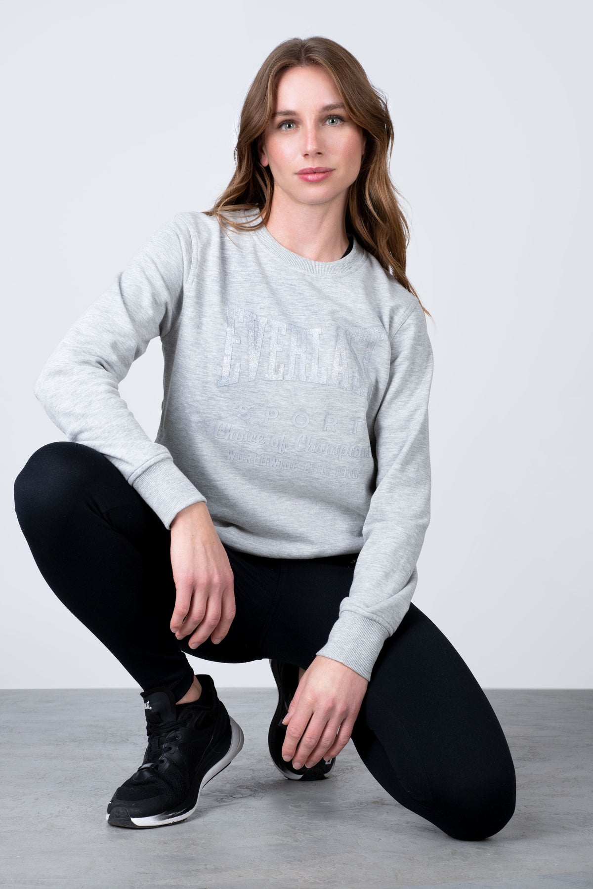 Poleron Crew Neck Classic Gris Everlast