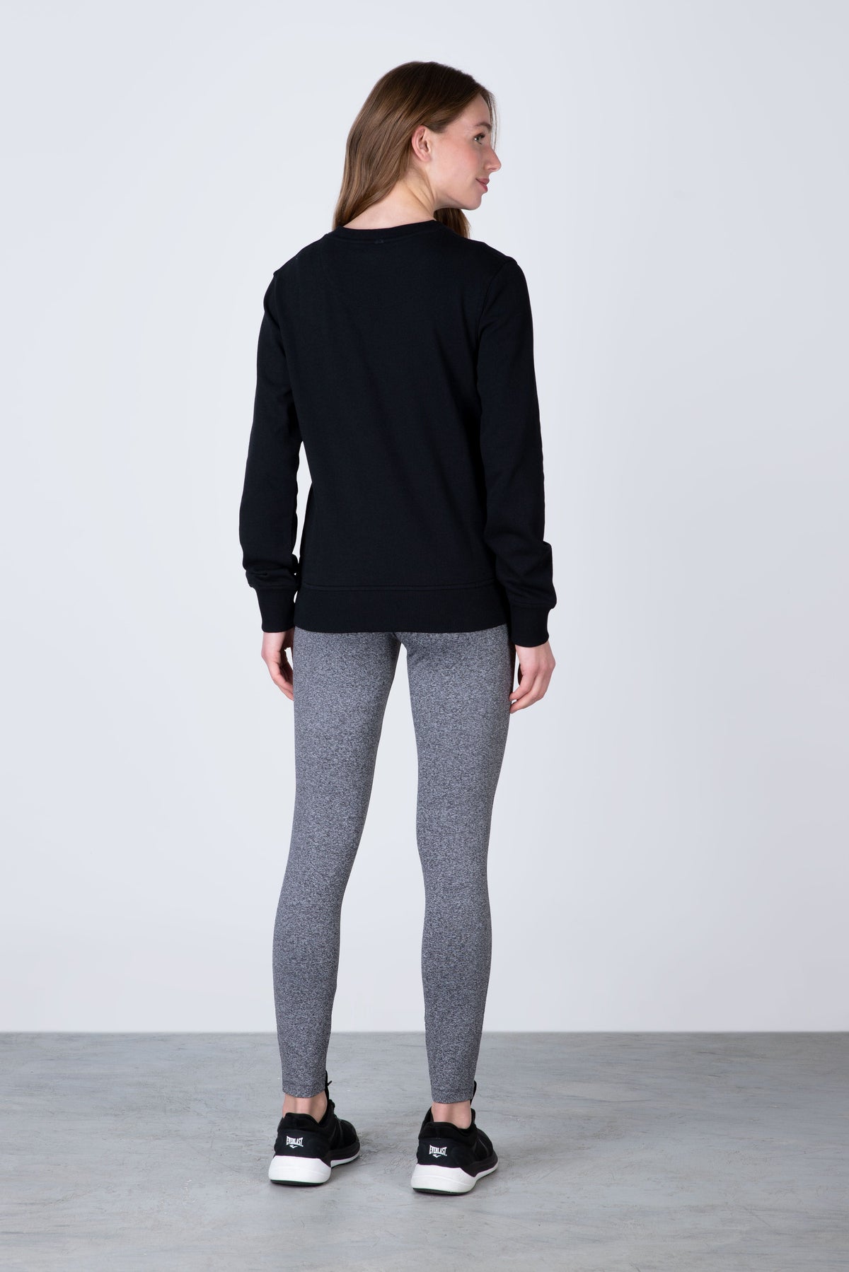 Poleron Crew Neck Classic Negro Everlast