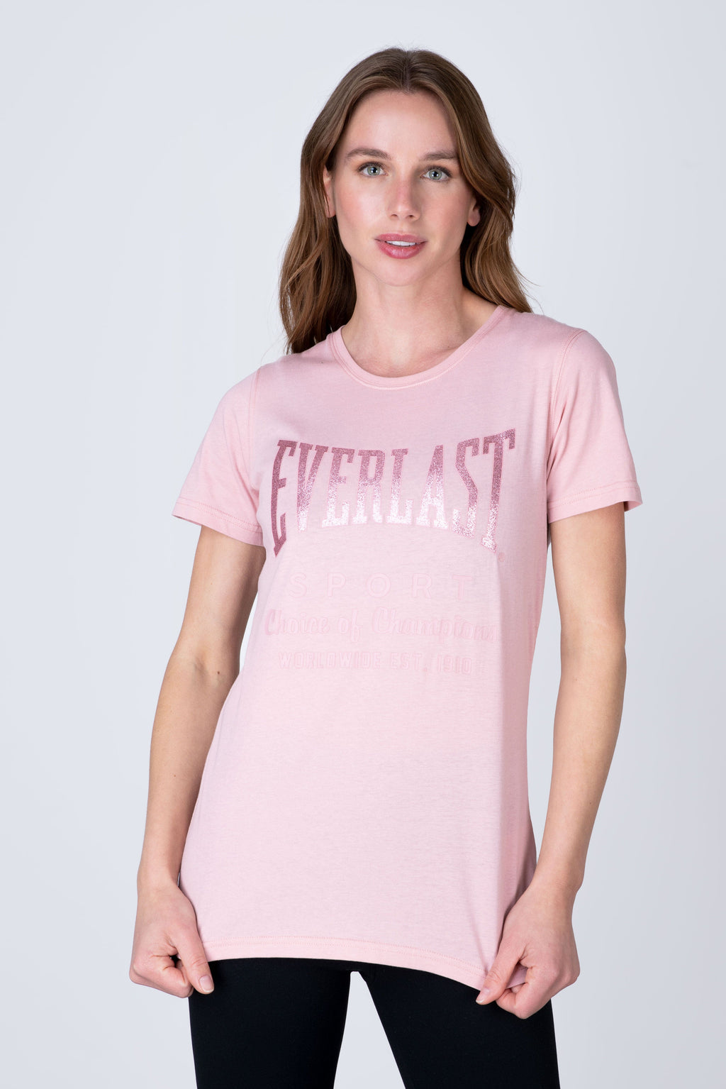 Polera Manga Corta Classic Rosado Everlast