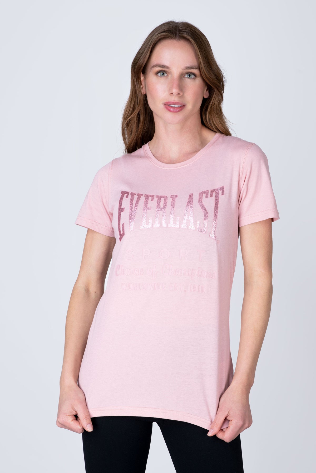 Polera Manga Corta Classic Rosado Everlast