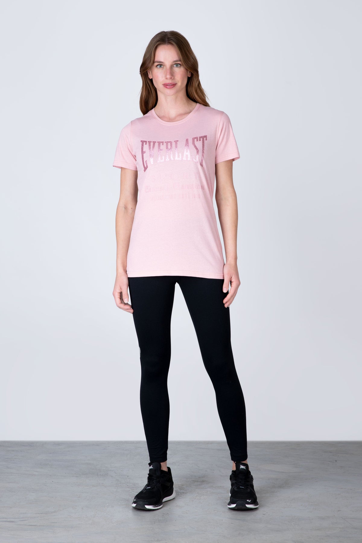 Polera Manga Corta Classic Rosado Everlast