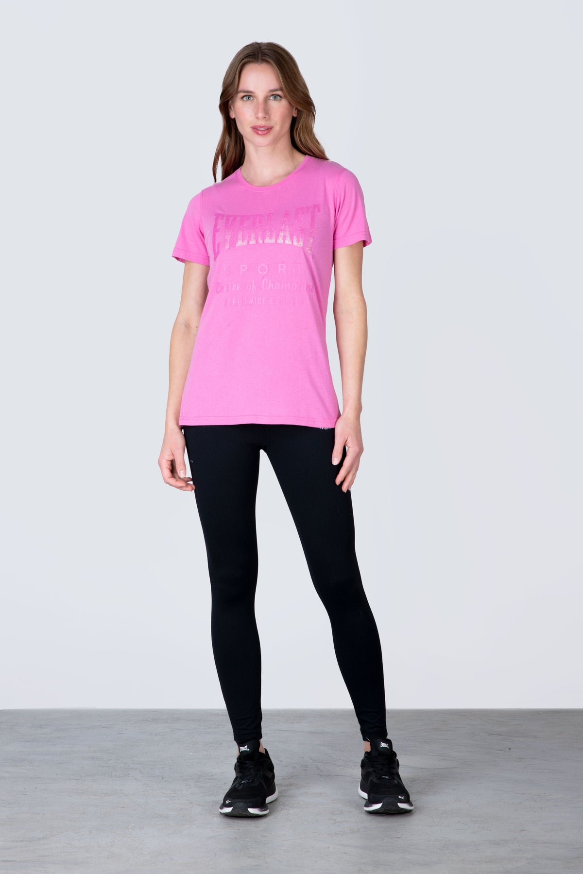 Polera Manga Corta Classic Rosado Everlast