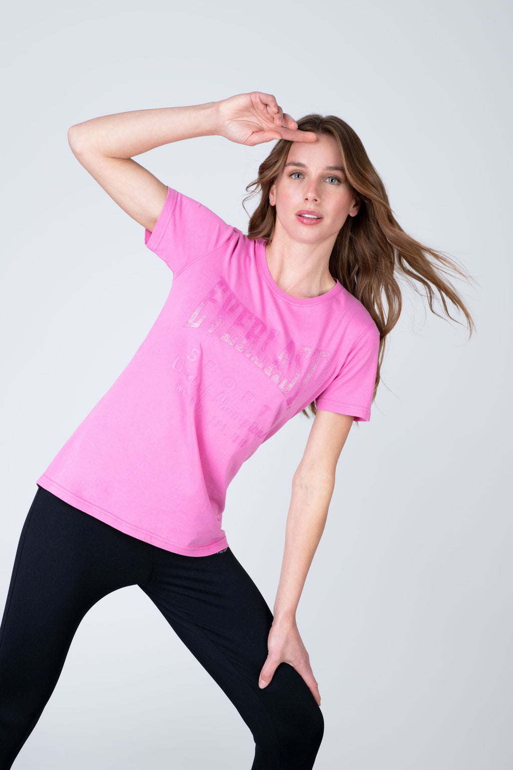 Polera Manga Corta Classic Rosado Everlast