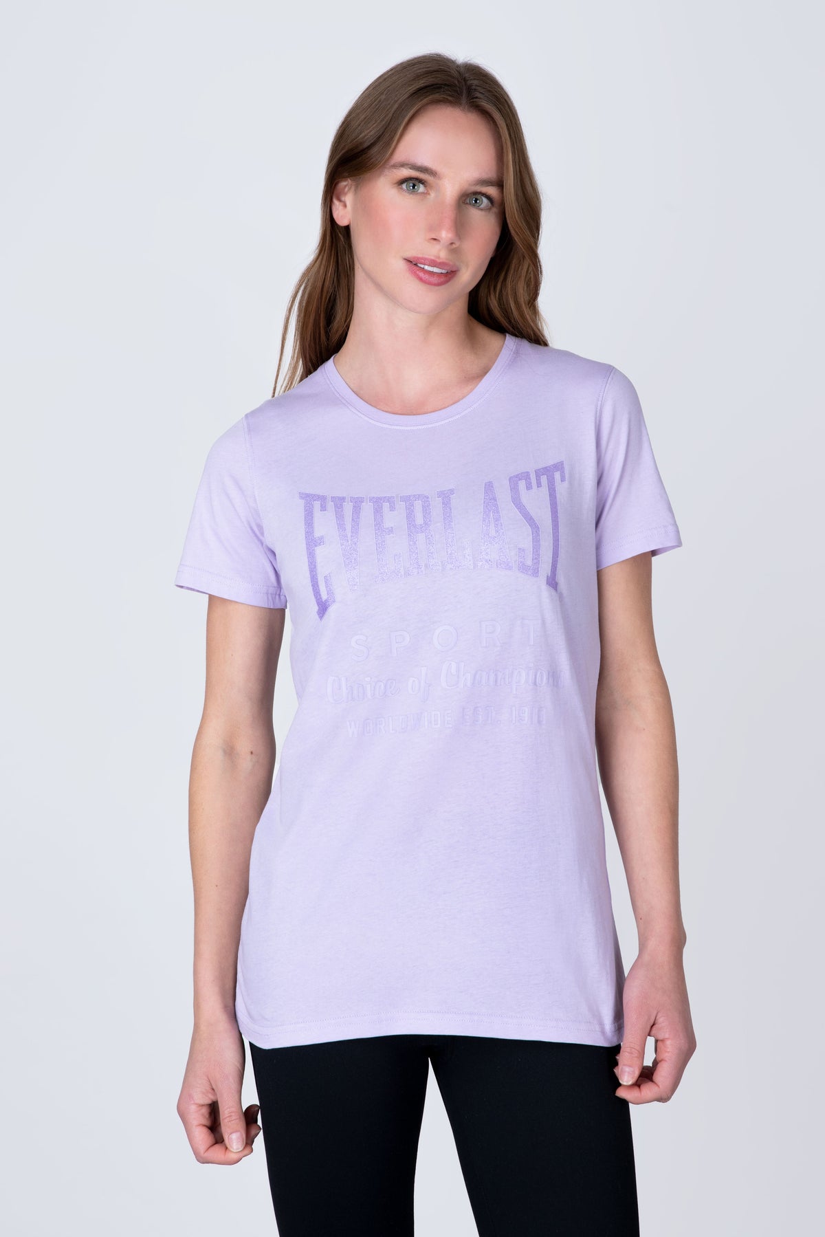 Polera Manga Corta Classic Morado Everlast