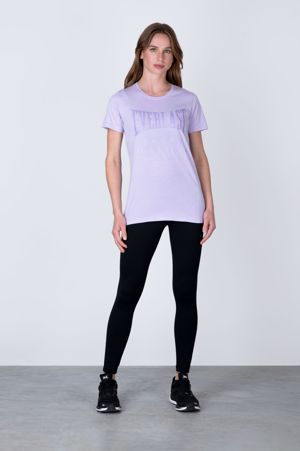 Polera Manga Corta Classic Morado Everlast