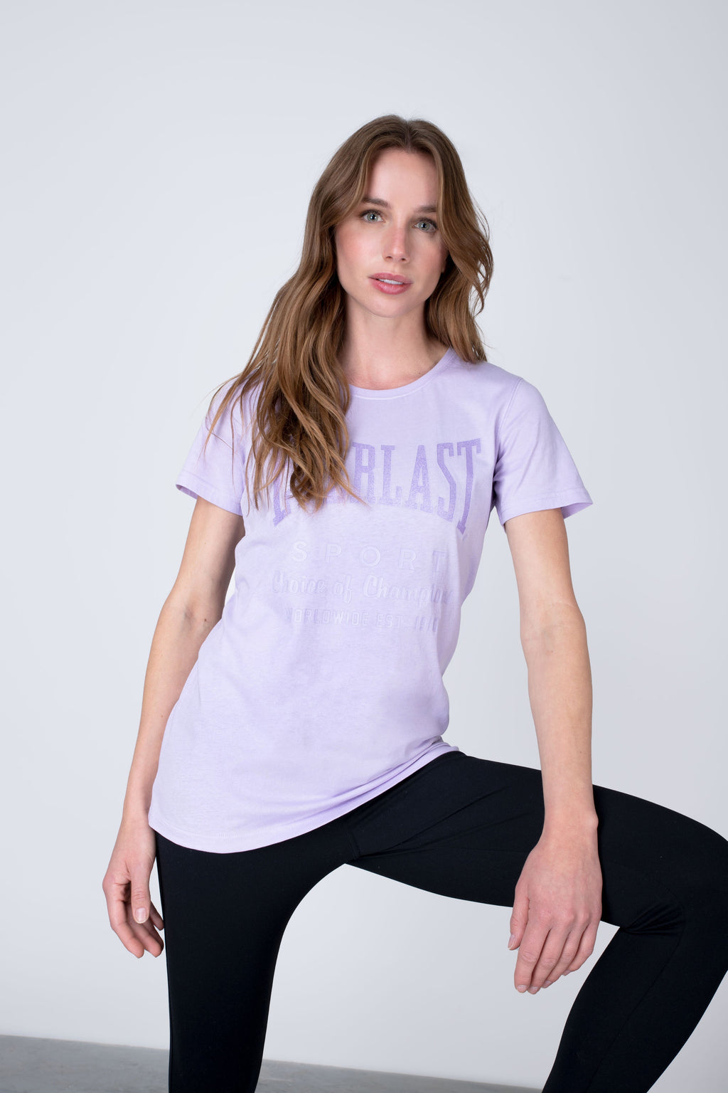 Polera Manga Corta Classic Morado Everlast