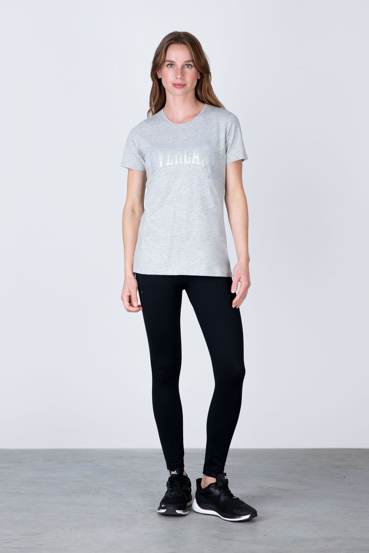 Polera Manga Corta Classic Gris Everlast