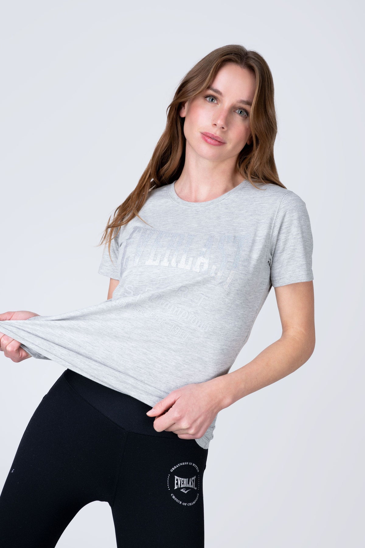 Polera Manga Corta Classic Gris Everlast