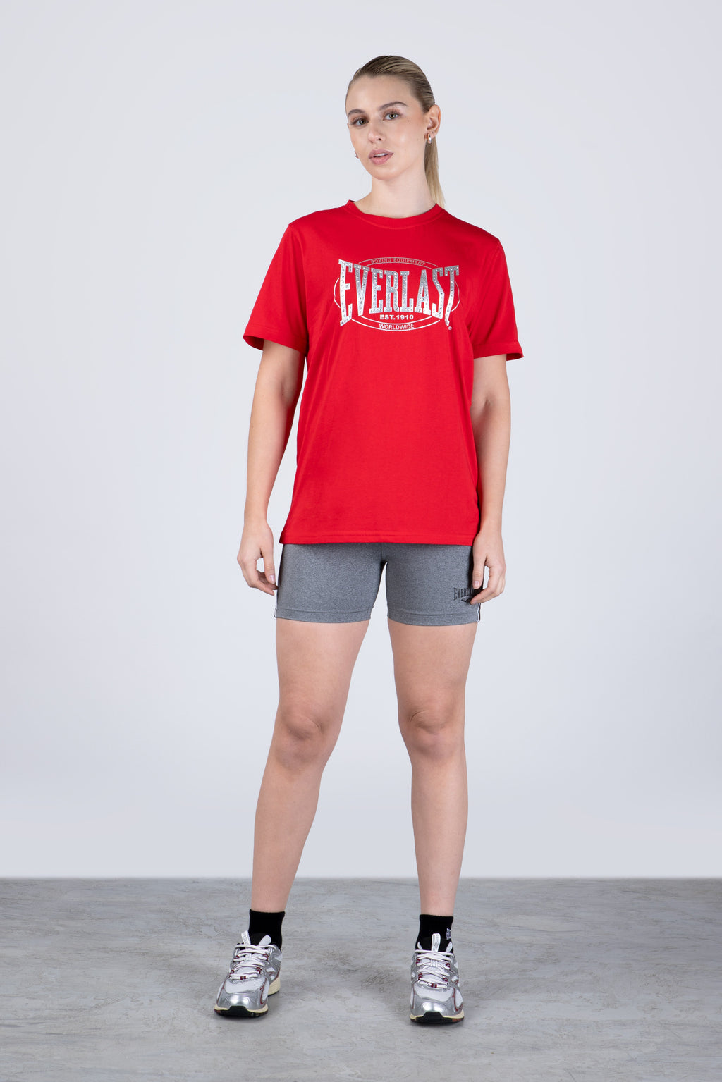 Polera Manga Corta Lexington Rojo Everlast