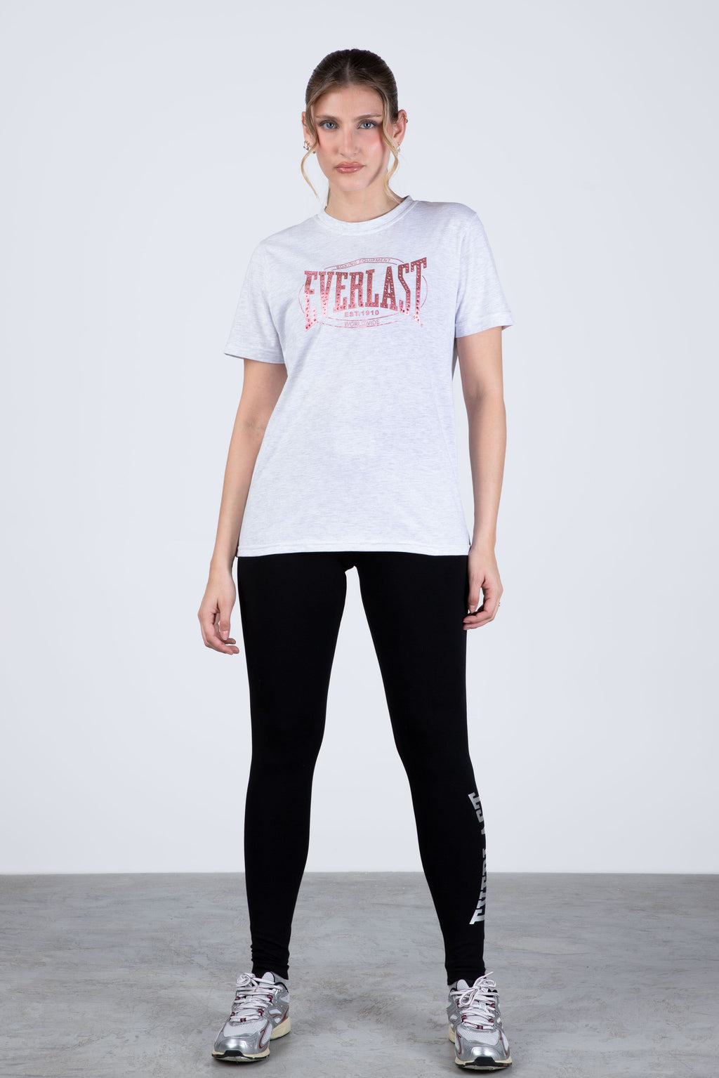 Polera Manga Corta Lexington Gris Everlast