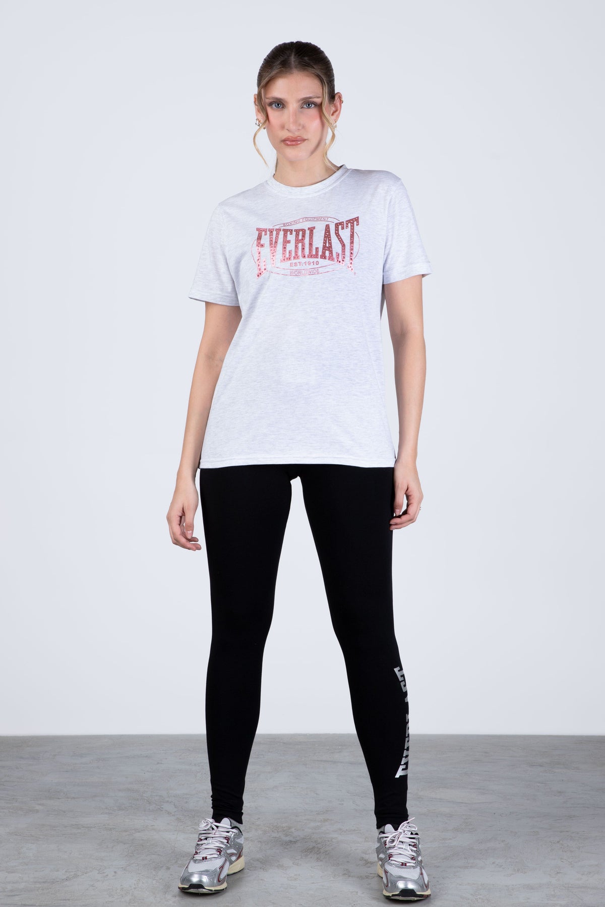 Polera Manga Corta Lexington Gris Everlast