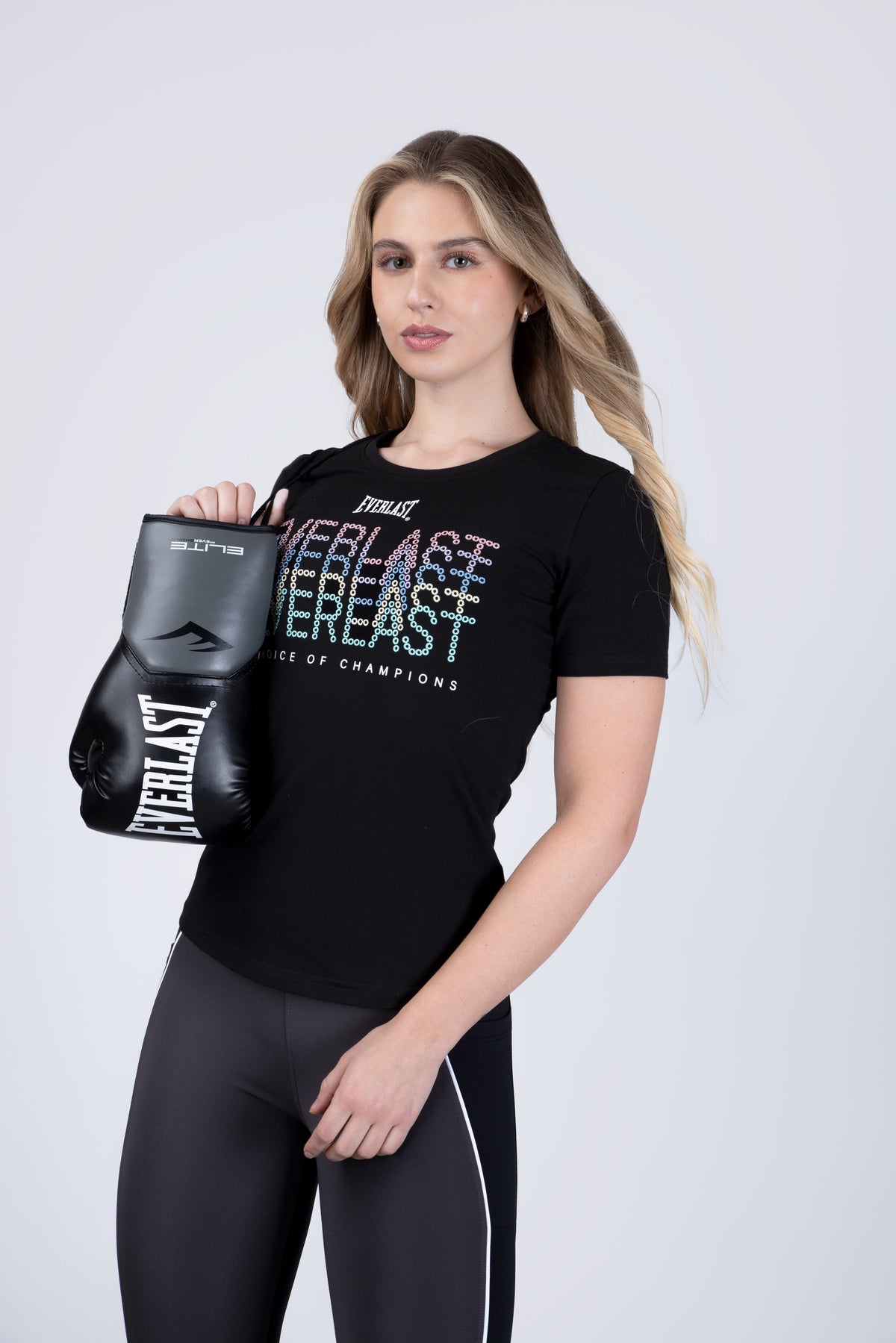Polera Manga Corta Circle Negro