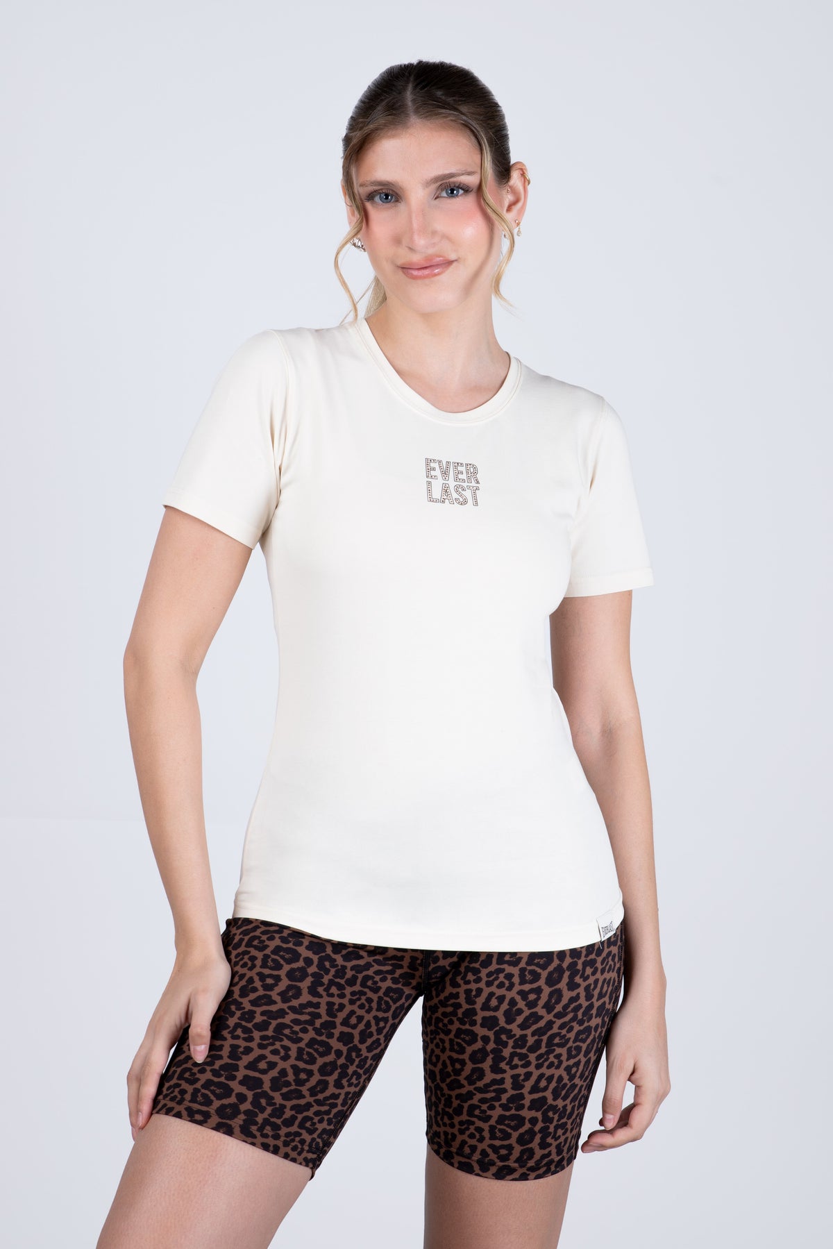 Polera Manga Corta Brikell Beige Everlast