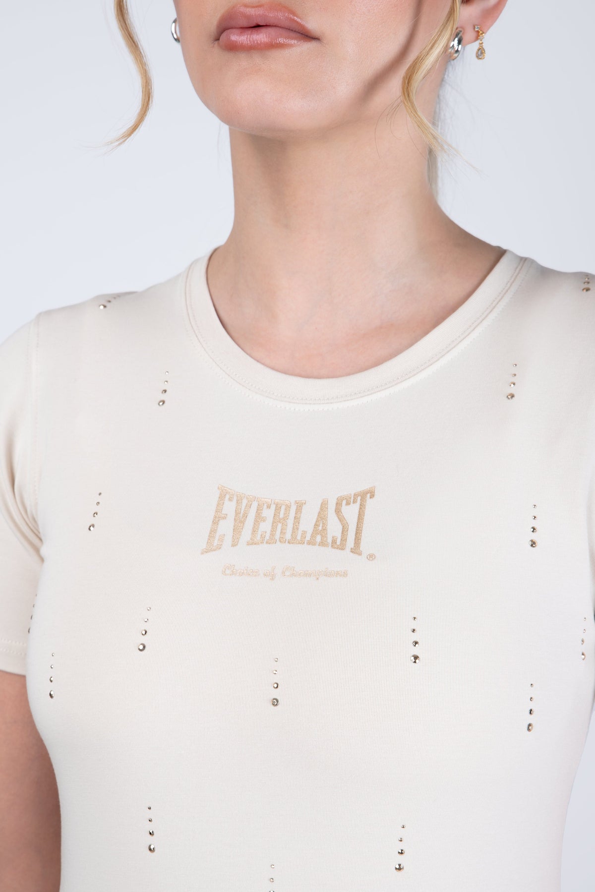 Polera Manga Corta Lombard Beige Everlast