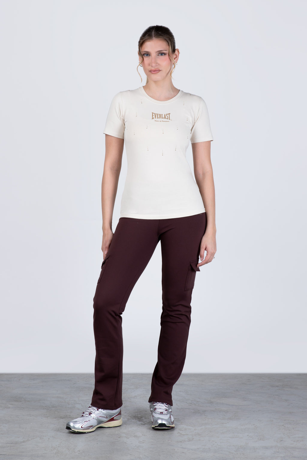 Polera Manga Corta Lombard Beige Everlast