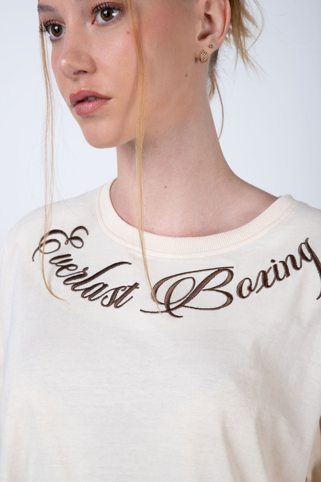 Polera Manga Corta Again Beige Everlast