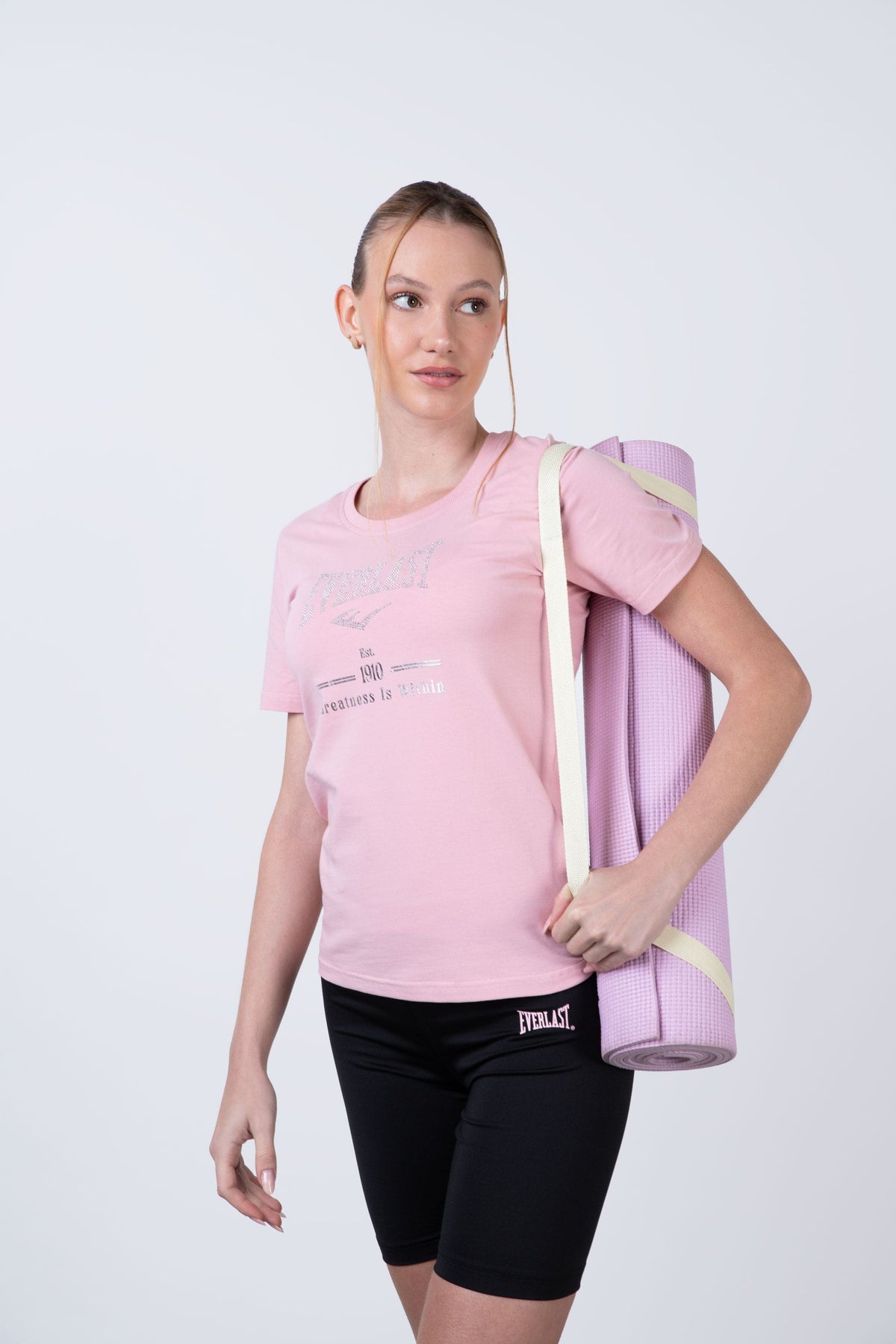 Polera Manga Corta Market Rosado Everlast
