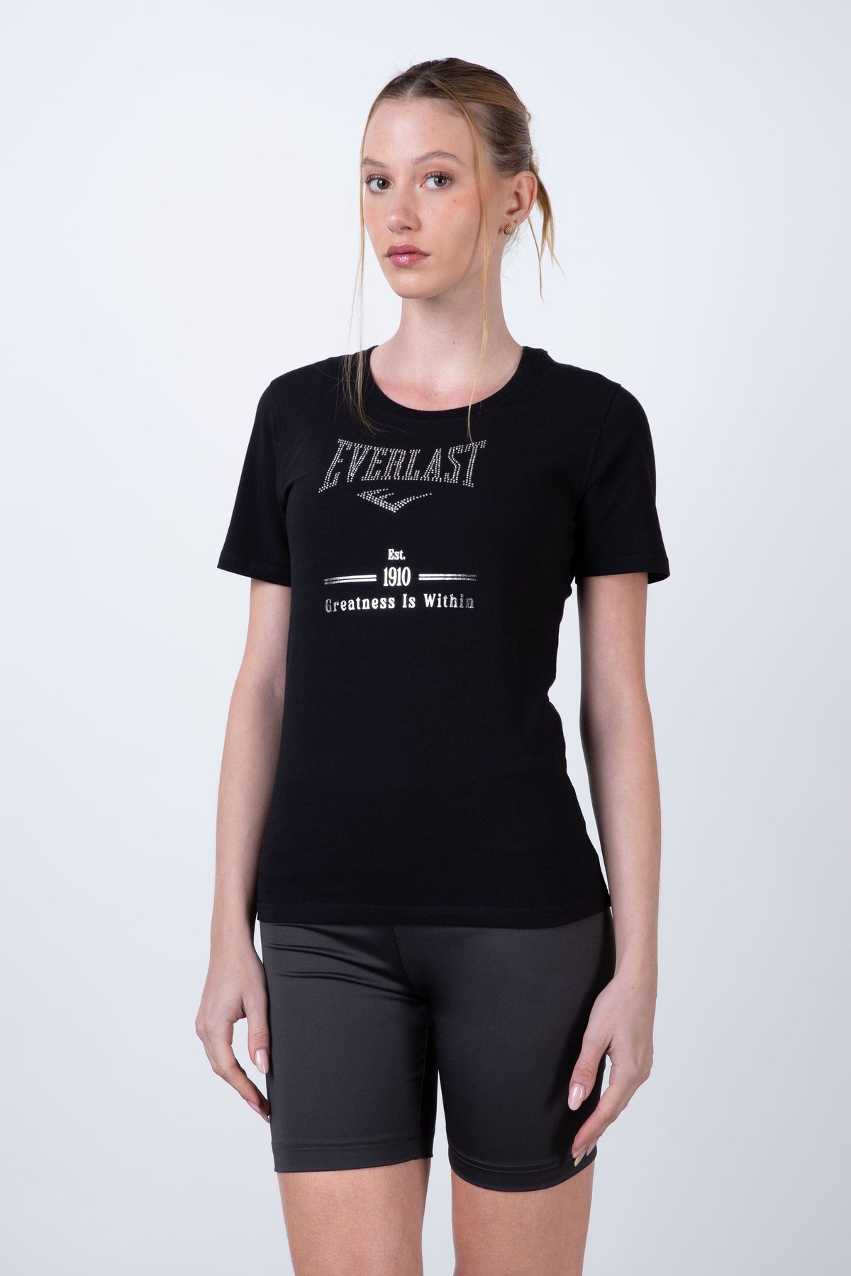 Polera Manga Corta Market Negro Everlast