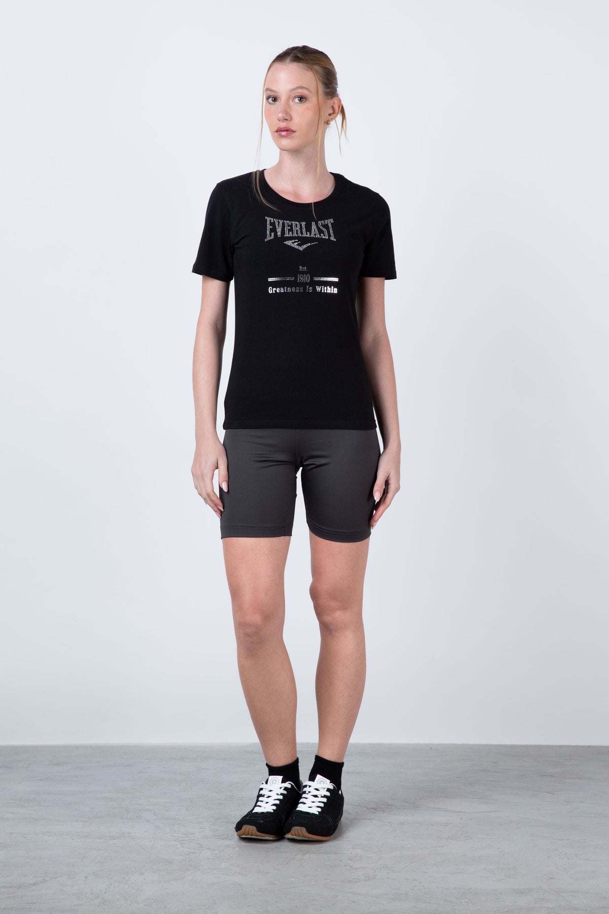 Polera Manga Corta Market Negro Everlast