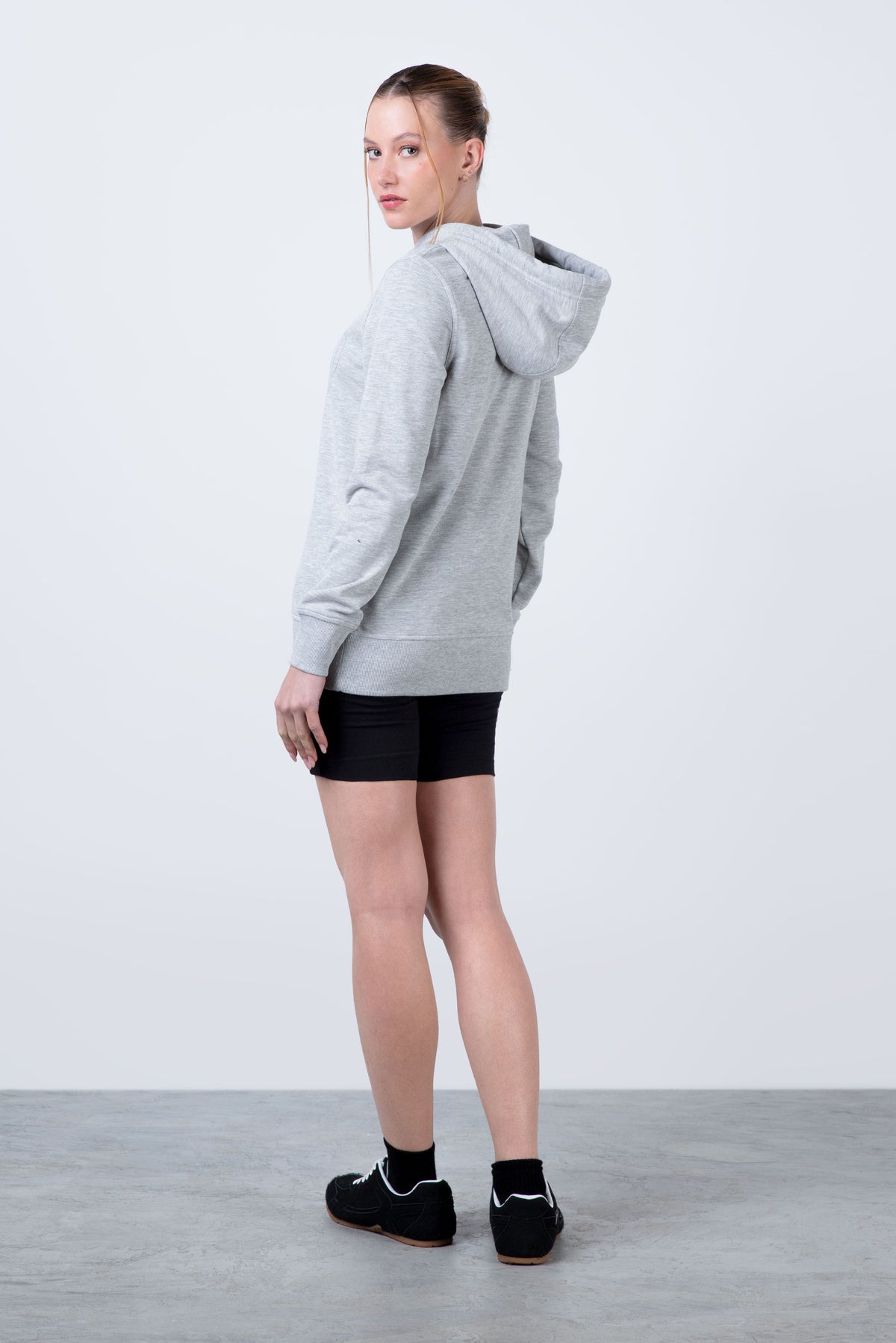 Poleron Hood Row Gris Everlast