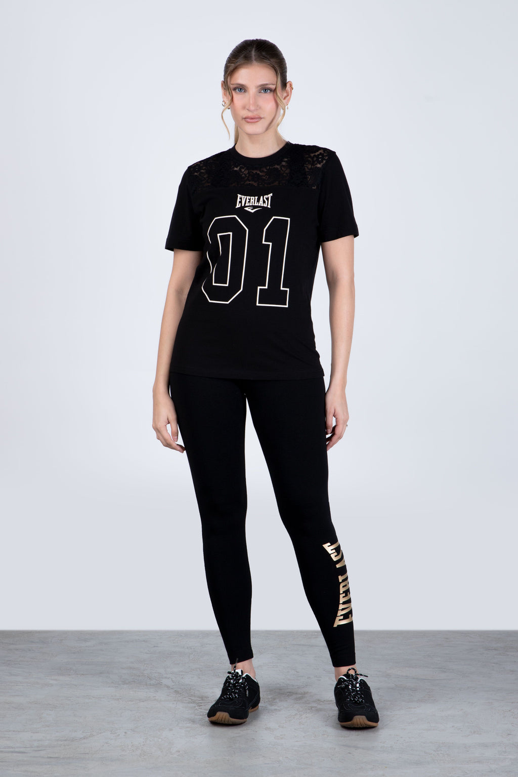 Polera Manga Corta Bari Negro Everlast