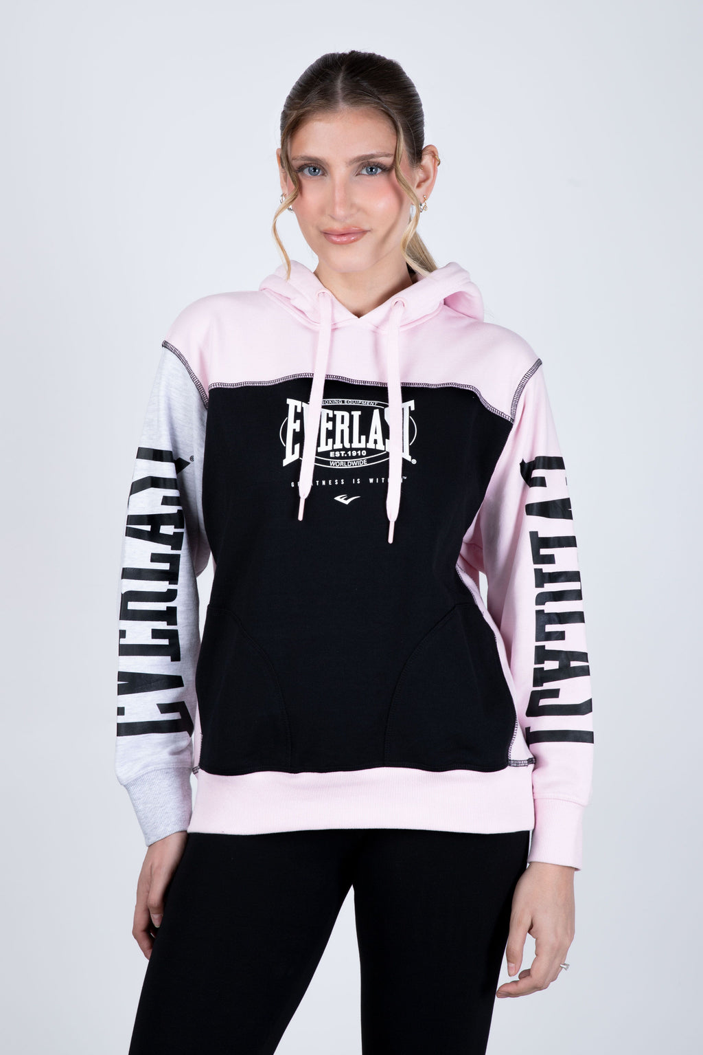 Poleron Hood Storm Rosado Everlast